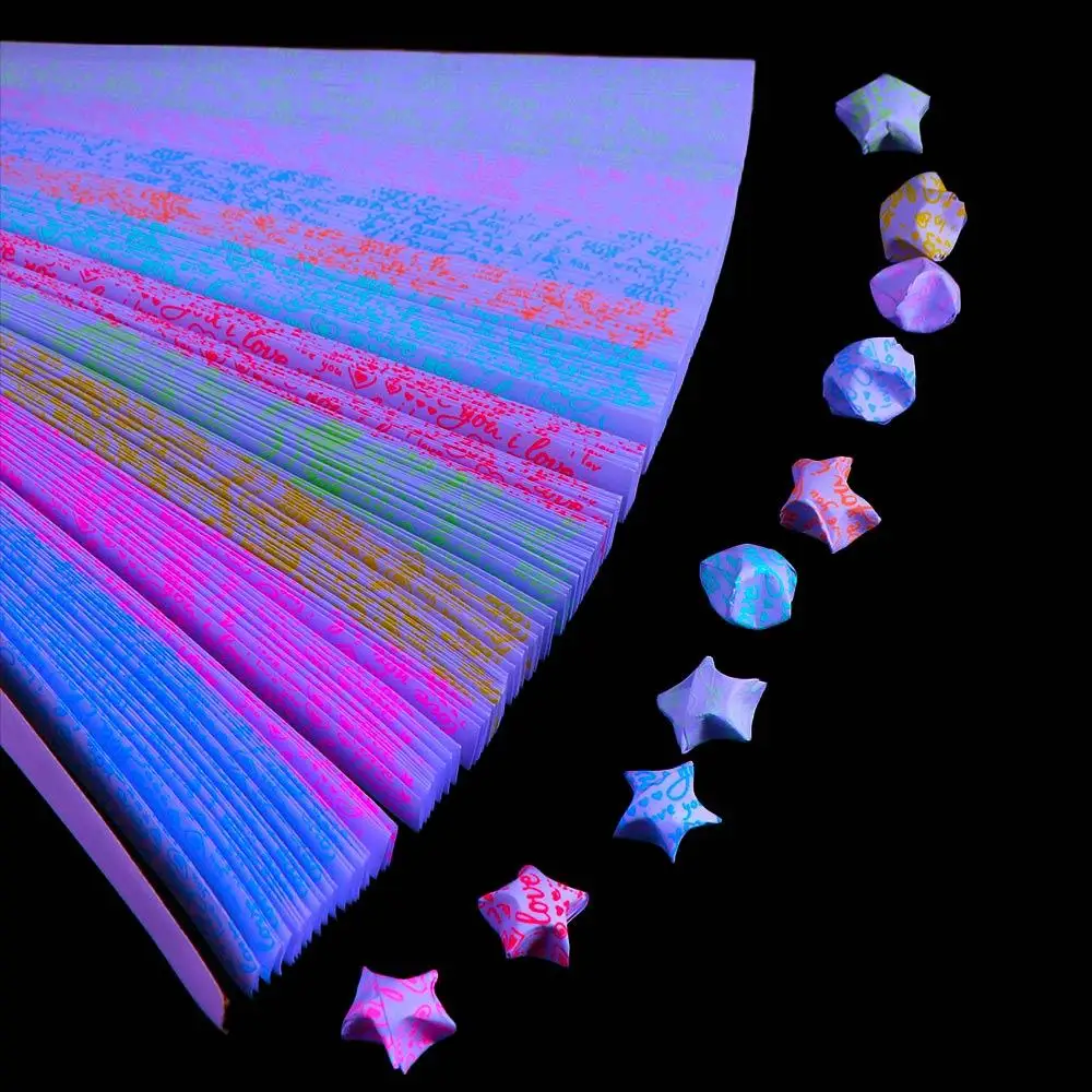 210 ورقة ملونة مزخرفة لامعة مضيئة للفنون اليدوية ورق الحرف اليدوية ورق النجوم ورق اوريغامي #1