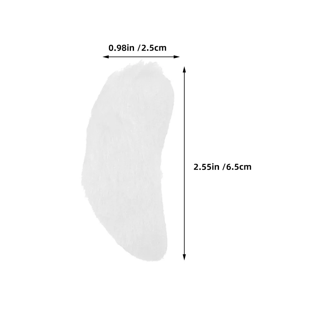 Sopracciglia di Babbo Natale Bianche, Barba Finta Autoadesiva, Accessori per Costume da Vecchio Uomo, Peli Finti per Cosplay Natalizio