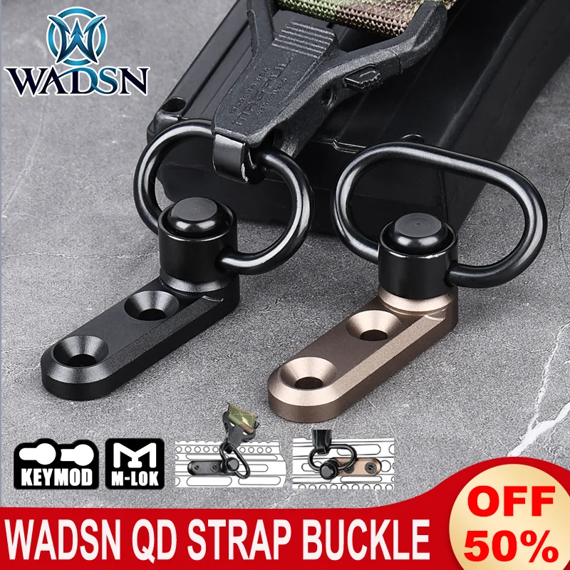 WADSN QD Sling Mounting Base Quick Release Metal Shoulder Strap Buckle Hunting Accessories Mount Fit Mlok Keymod