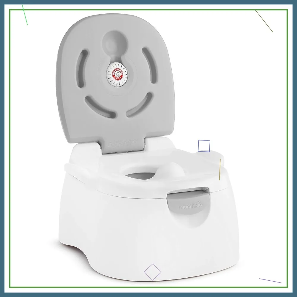3-in-1 Potty Training Seat with Step Stool, Removable Bowl for Easy Cleaning, Grey