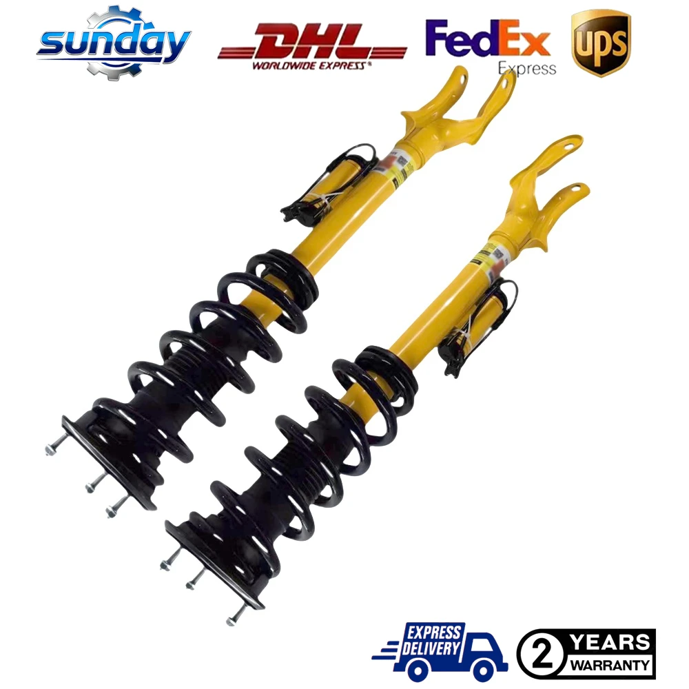 

1Pair Front Shock Suspension Absorber Strut Spring Assys Electric 68384344AA For Jeep Grand Cherokee Overland SRT SRT