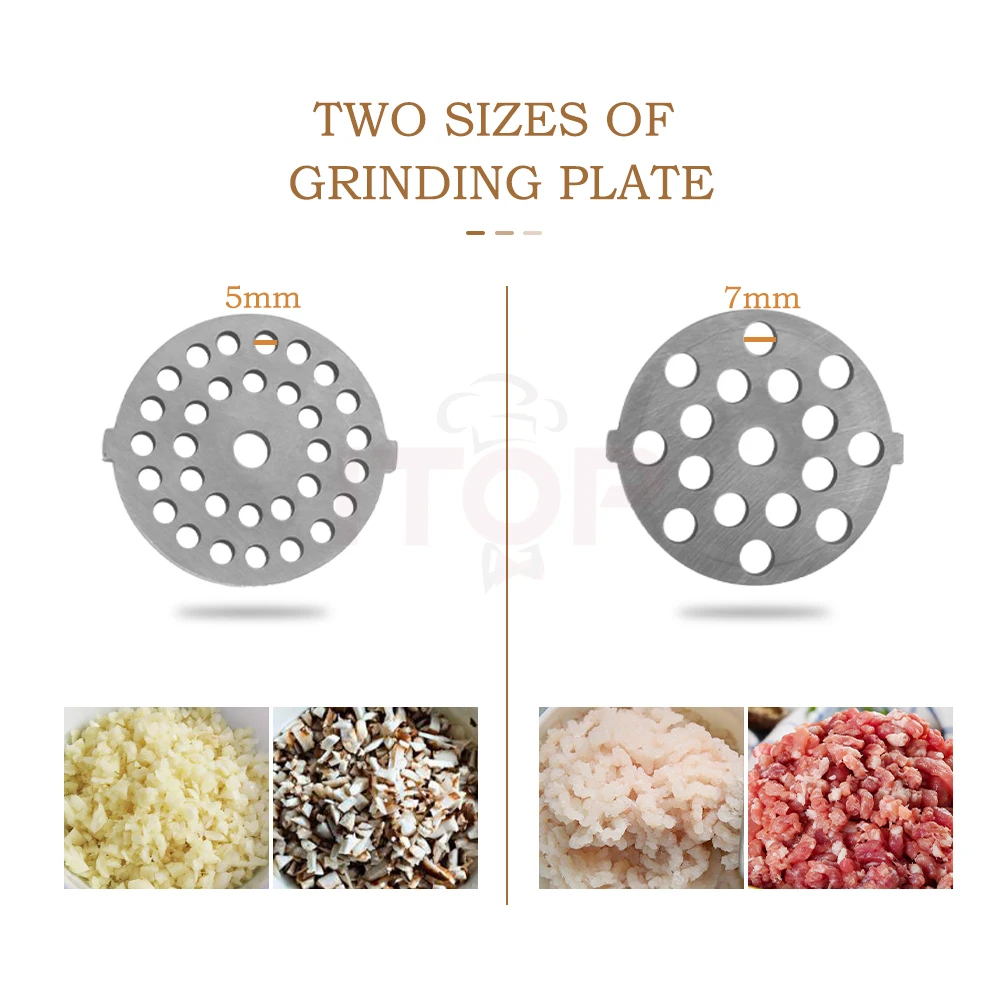 ITOP Hohe Qualität Elektrische Fleischwolf Haushalt Wurst Kleine Edelstahl Fleisch Mincers Heavy Duty Maschine 110V/220V