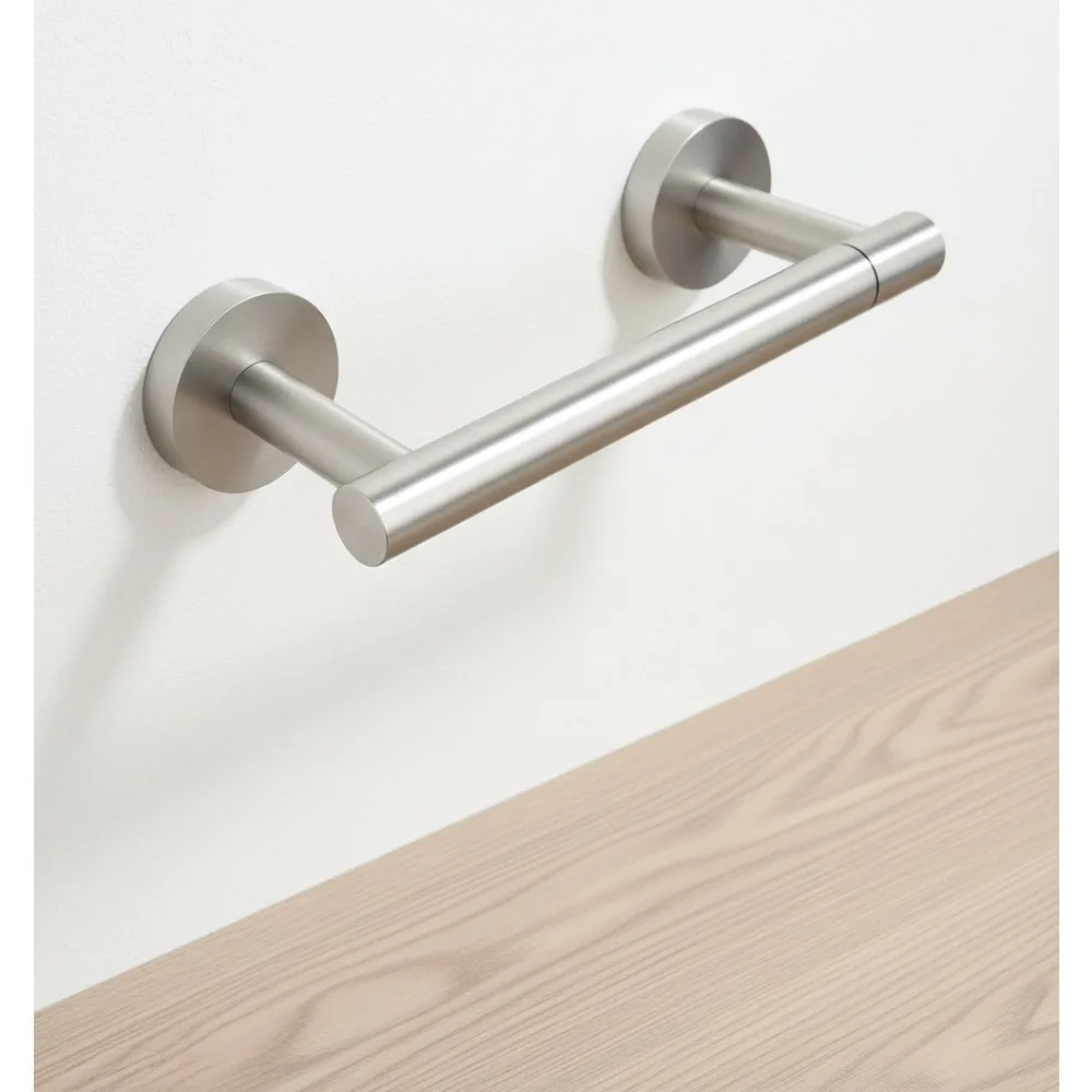 

Brushed 2 Pack Toilet Paper Holder SUS304 Stainless Steel Double Post Pivoting Wall Mounted for Commercial Bathroom RV