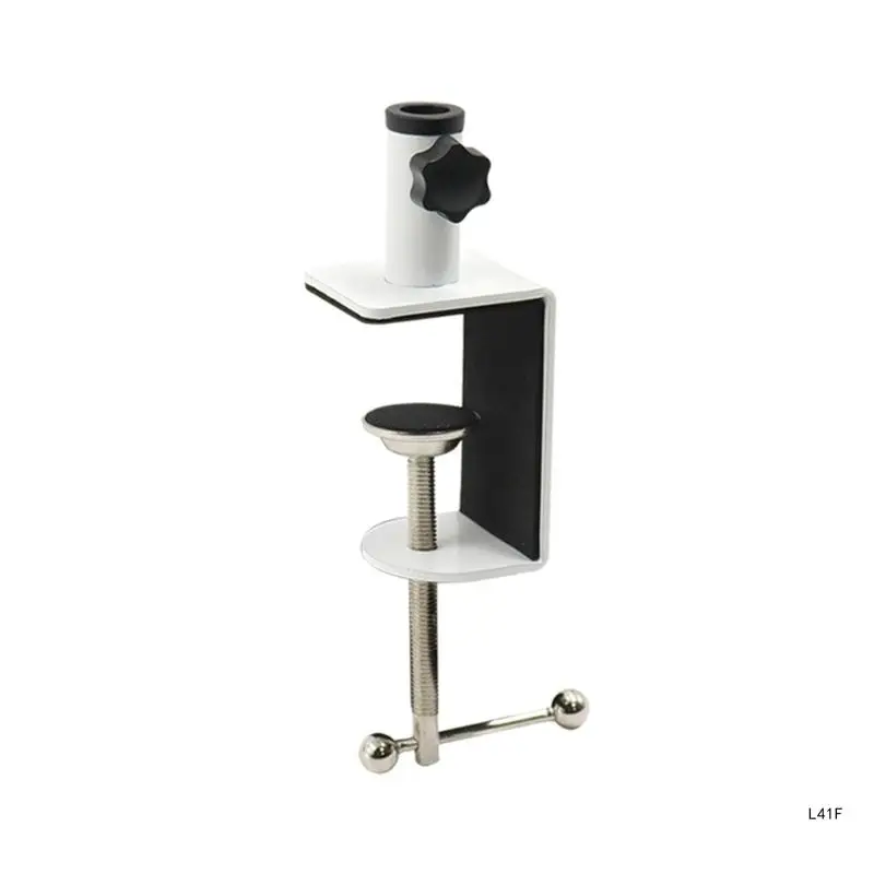 Firmly Table Mounting Clamp Arm Stand Holder with Anti-scratch Pad Desk Clamp Table I-shaped Clip Desktop Stand Mount