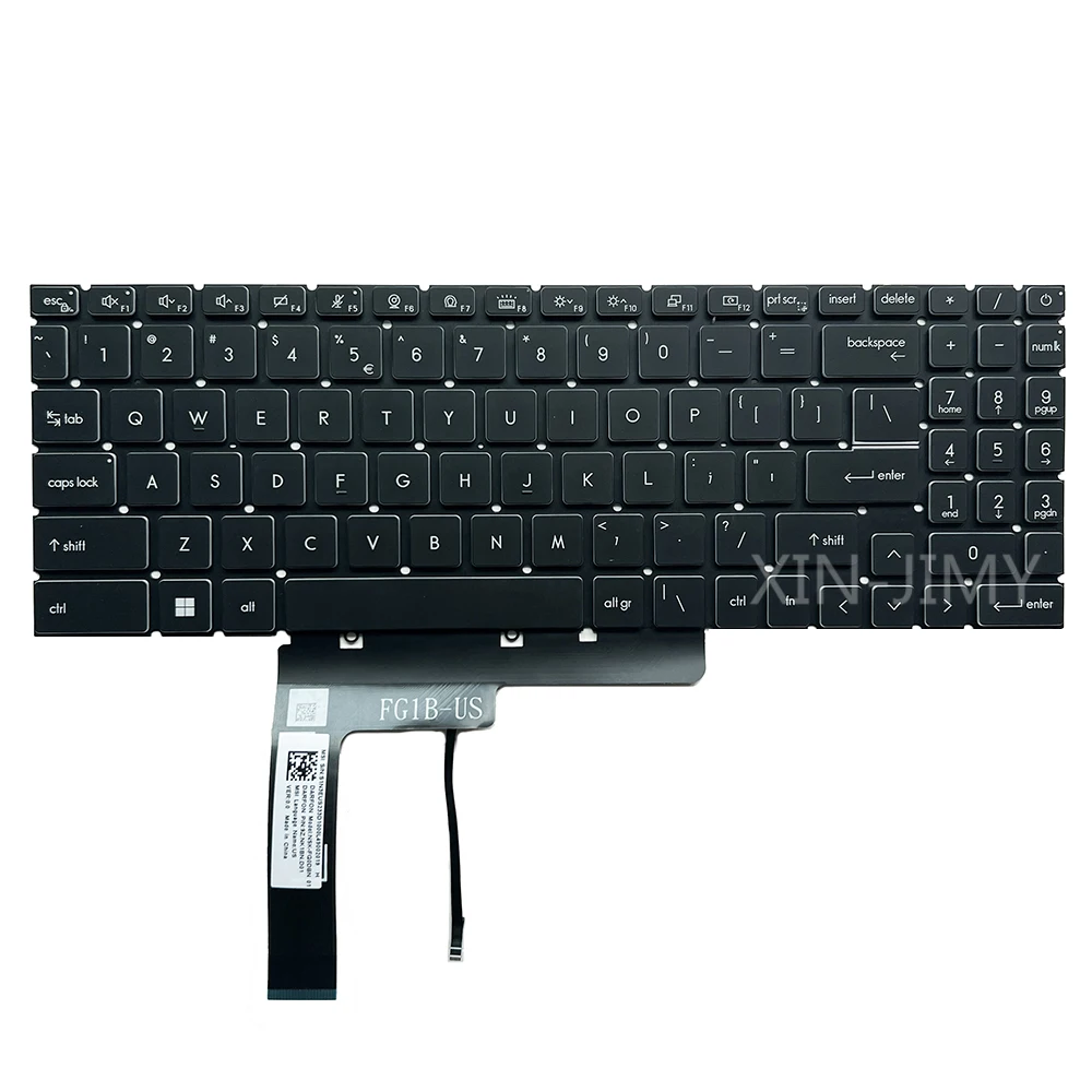 Imagem -04 - Rgb Backlit Teclado Msi Alfa 17 15 B5eek 17 15 A11uek A11udk A11uck Pulso Gl66 Gl76 11uek 11udk 11uck Gl76 us