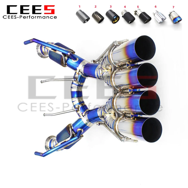 

cees Axle Catback Exhaust Pipes for 2020+ Mclaren 765LT 4.0T Supercar Performance Racing Exhaust Pipe Muffler System