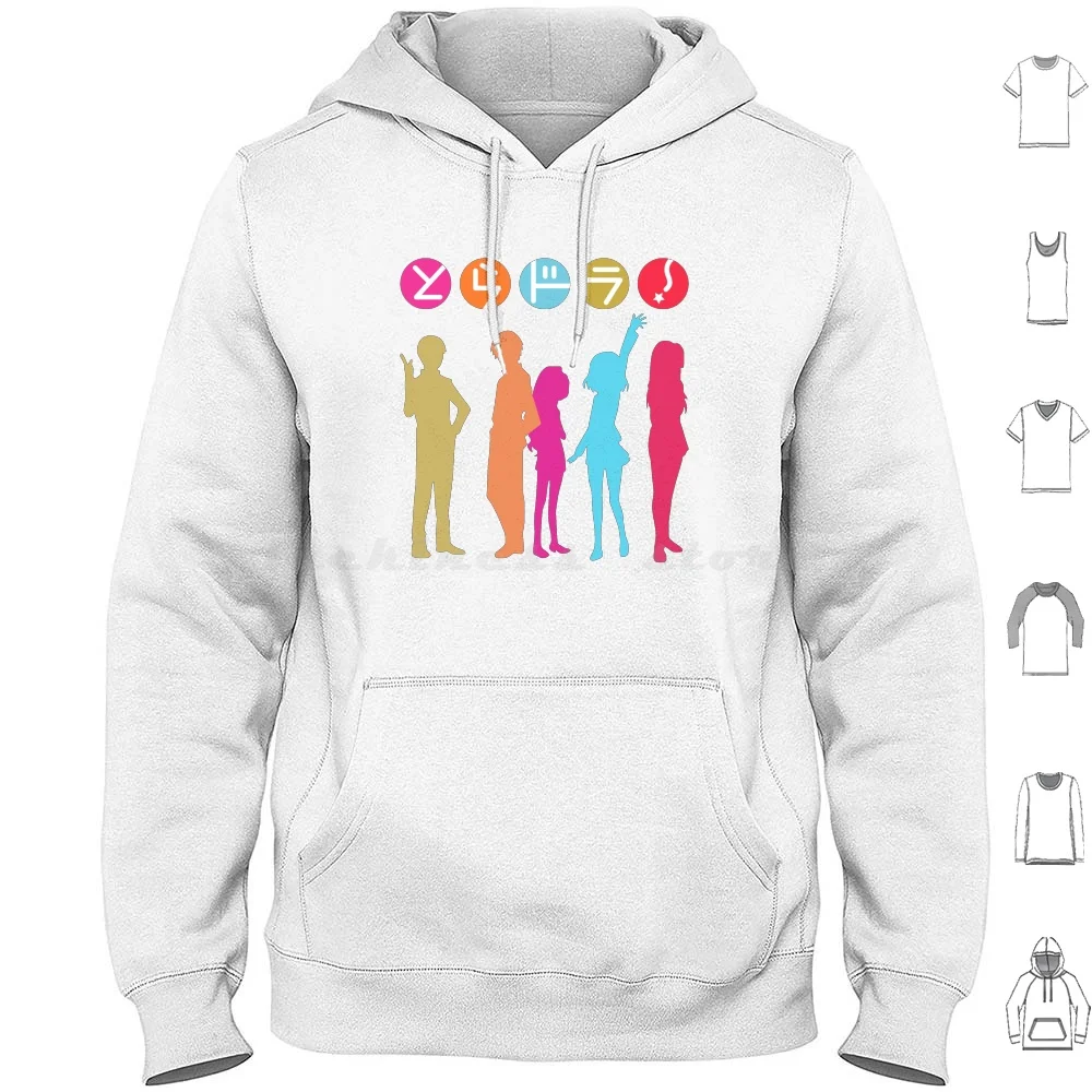 Toradora! Hoodies Long Sleeve Anime Manga Toradora Japan Japanese Weeaboo Weaboo Weeb Aisaka Taiga Takasu Ryuuji