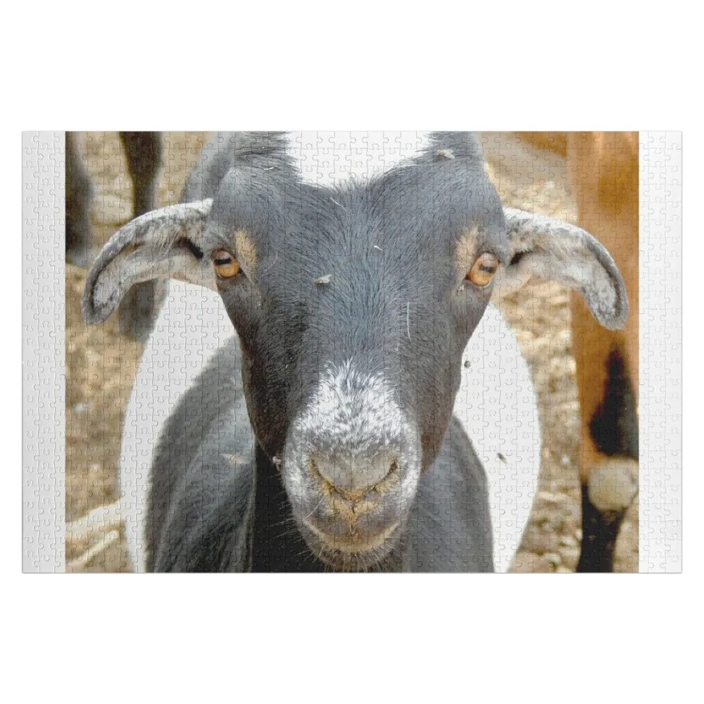

cute black goat face Jigsaw Puzzle Children Wooden Compositions For Children Puzzle