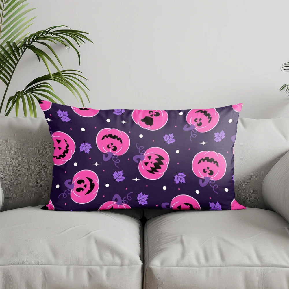 Домашний декор наволочка с рисунком черепа и сердца подходит для дивана, спальни, автомобиля, наволочка, прямоугольная подушка для спины