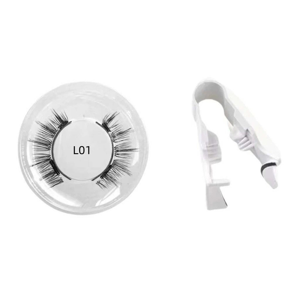 Cílios postiços magnéticos magnéticos diy cílios magnéticos reutilizáveis com clipe de cola livre extensão 3d grupos de cílios postiços meninas