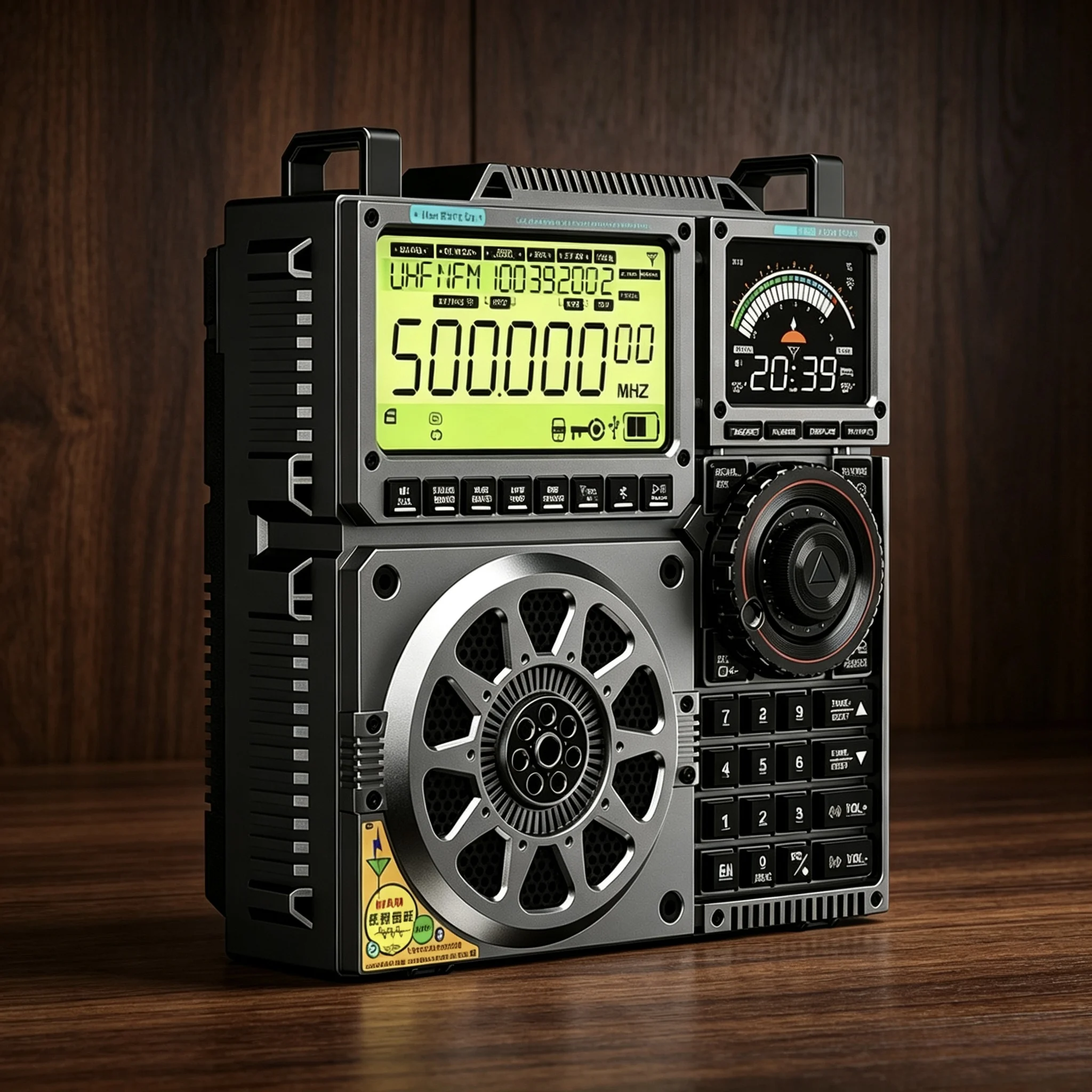 

Hanrongda C919 wide-screen aviation all-band radio with card slot Bluetooth speaker, VHF and UHF functions, with APP