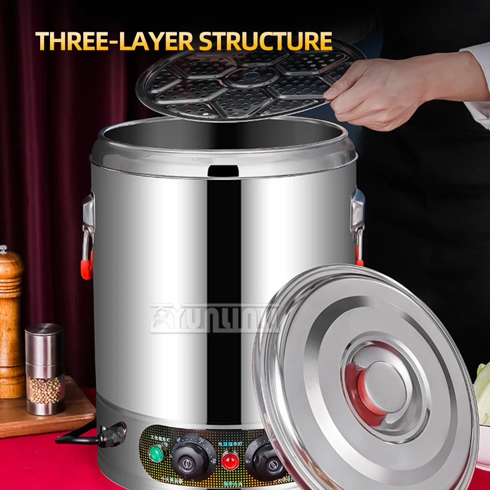 商業水温バケツステンレス鋼スープ加熱機自動電気スープ加熱 Pentole Da Cucina