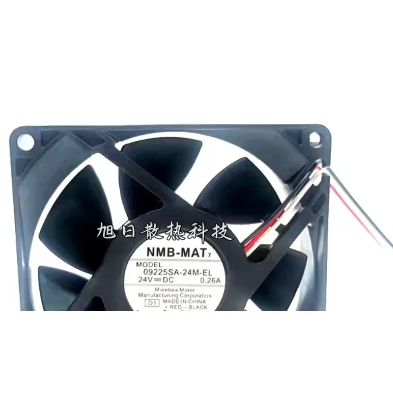 for NMB 9cm Cooling Fan 09225SA-24M-EL 3-Wire DC 24V 90x90x25mm Ball Bearing High Speed Blower for PC Case Server Radiator