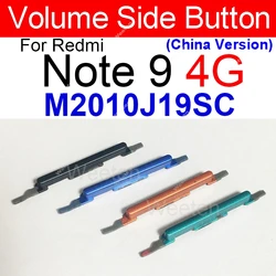 Power & Volume Side Button For Xiaomi Redmi Note 9 4G 5G Note 9S 9 Pro Note 9T Volume Power On Off Side keypads Replacement Part
