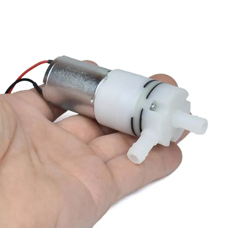 Mini 370 Motor Water Pump DC 12V-24V Large Flow Dry Burning Resistant for DIY Aquarium Dispenser Water Feature