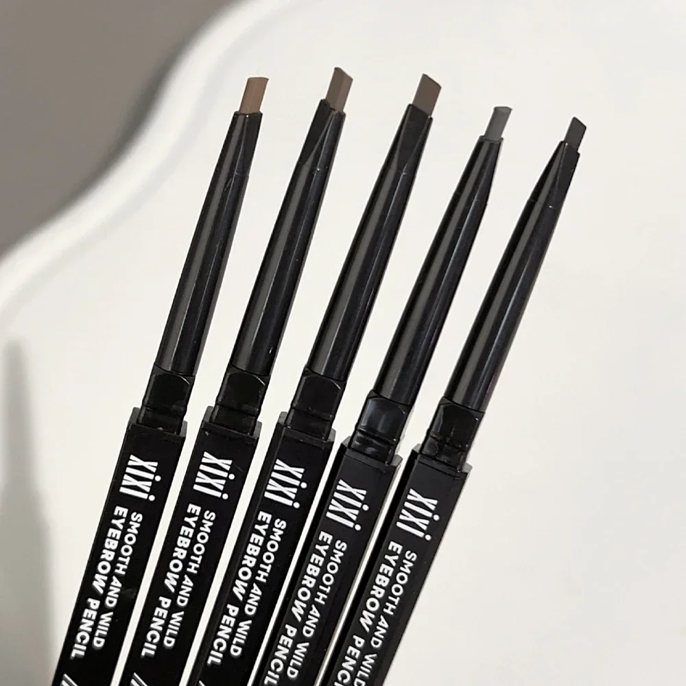 Long-Lasting Deeply Pigmented  Brow Pencil Micro-fine Tip No Sharpening Required Built-in Spoolie-brush Waterpeoof Eyebrow Pen