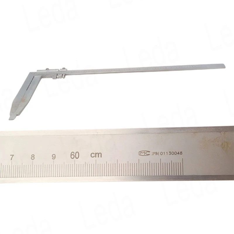 1PCS One Way Long Jaw Vernier Scale Range 0-600MM Claw Length 150/200/250/300MM