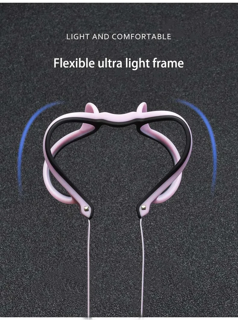 Ultraleichte Lesebrille aus Titanlegierung TR90 mit Farbblockdesign für Damen, blauer Rahmen, Retro-Rundform, Blaulichtfilter, Presbyopie 0 +100 +200 – Detail 6