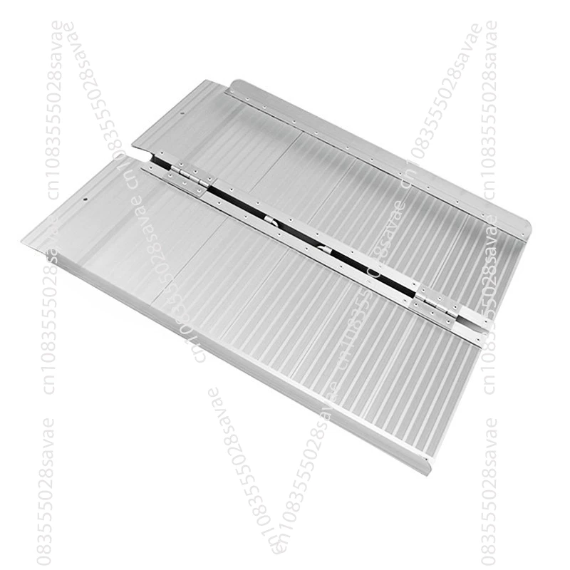 Aluminum Alloy Portable Barrier Free Ramp, Mobile Folding Staircase, Step Over Ramp Board