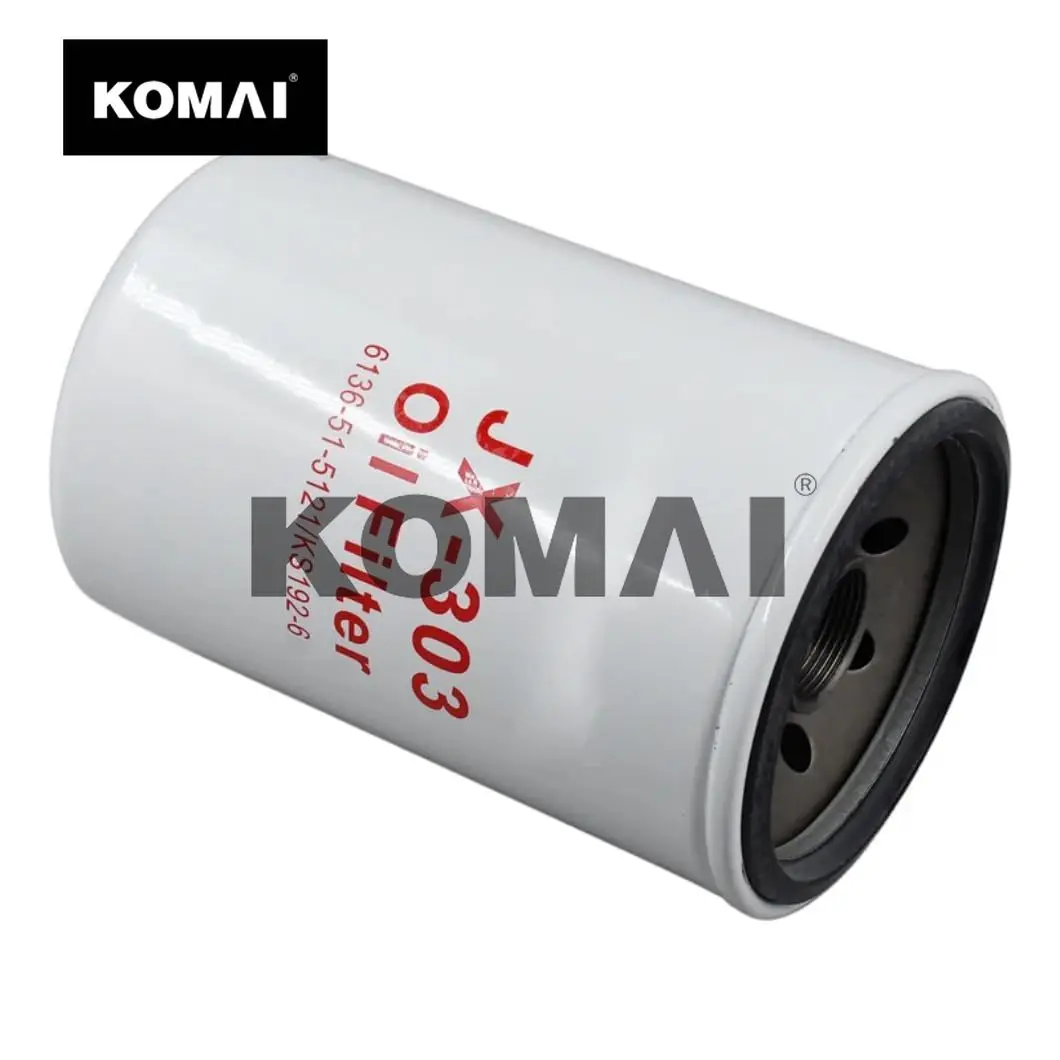 

Oil Filter For Komatsu PC80-1 PC150-1 PC150LC-1 6136-51-5120 6136-51-5121 6136515120 6136515121 engine oil filter Excavator