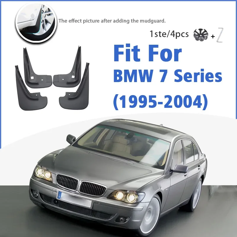 

Mudguard For BMW 7 Series 1995-2004 Front Rear 4pcs Mudflaps Mudguards Accessories Auto Styline Splash Guard Fender 2003 2002