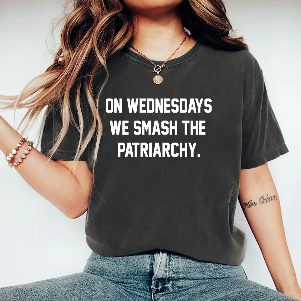 On Wednesdays We Smash The Patriarchy Shirt Feminism Shirt Women's March Tshirt Liberal Shirt Feminist Shirt Girl Power Shirt