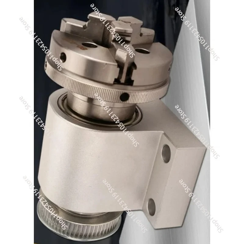 Micro lathe woodworking 80 four jaw chuck spindle large hole three jaw 80 spindle clamp