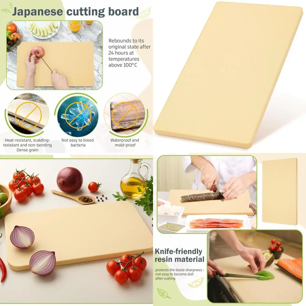 Tábua de cortar Sashimi profissional, 19,6x10,6x0,8, alta suavidade, segura para máquina de lavar louça para uso em cozinha e restaurante
