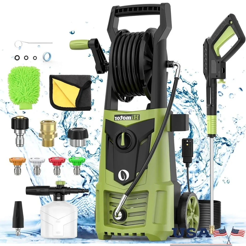 

Electric Pressure Washer 4000 PSI 2.8 GPM High Pressure Cleaning Machine with 4 Quick Connect Nozzles Foam Cannon and