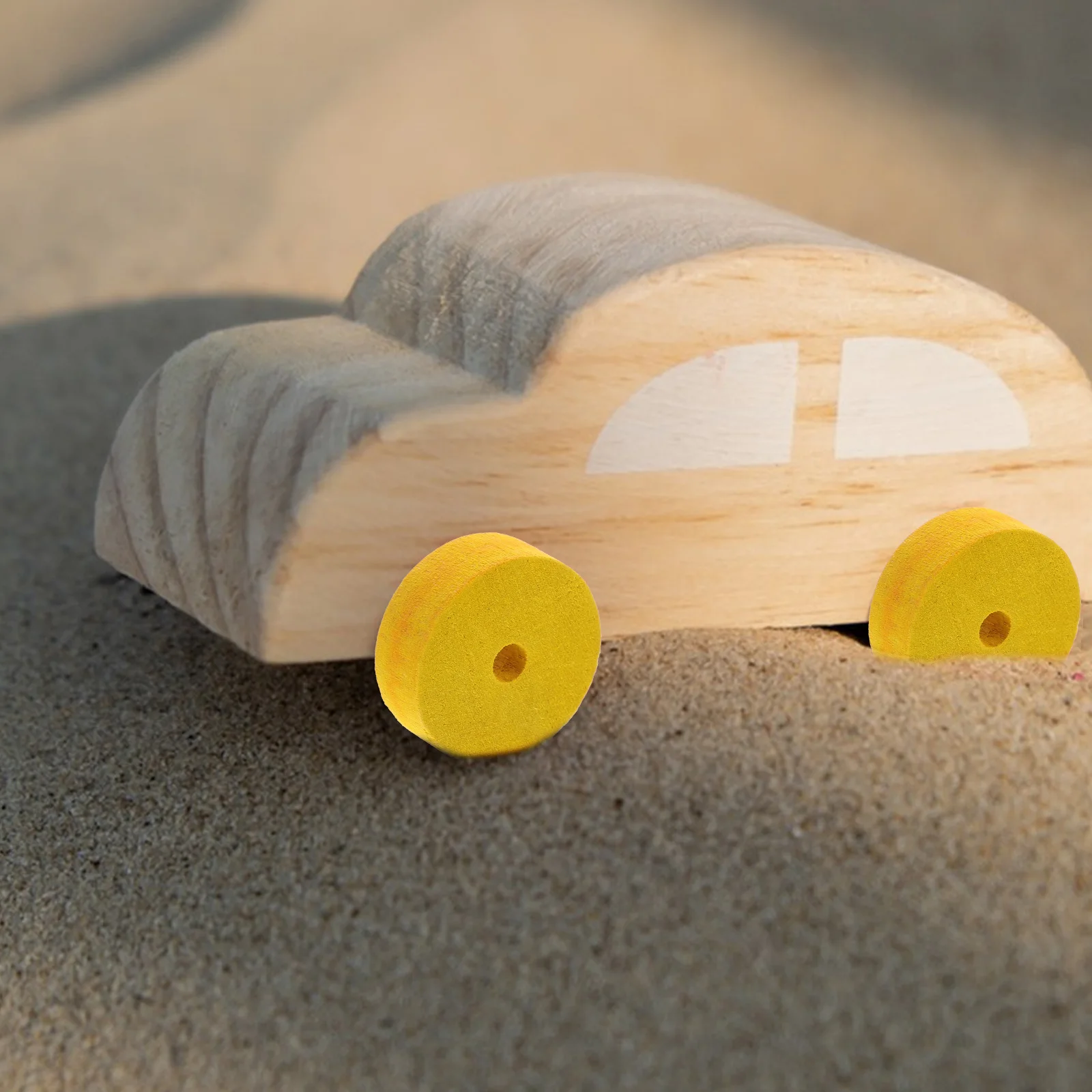 

10Pcs Wooden Craft Wheels Round DIY Unfinished Wood Spindles for Projects Rustic Decorative Pieces Smooth Surface Easy Assembly