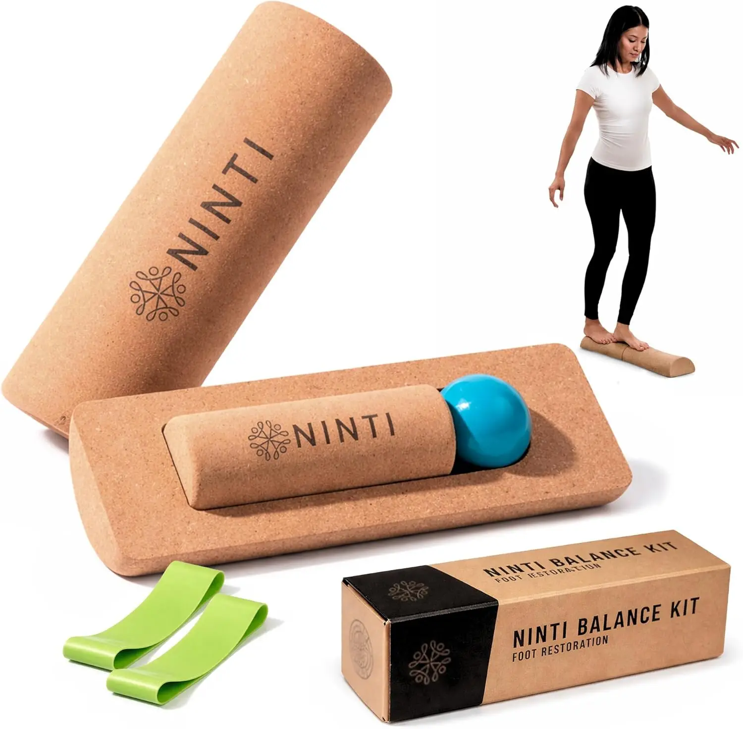 

Cork Balance Board for Foot Strength & Stability Training
