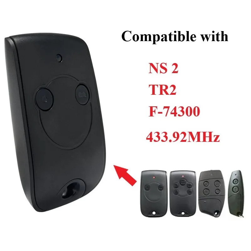 Substituição do controle remoto da porta da garagem, 433.42MHz, SF, NS 2, NS 4, 1841026, TR2, 5009205C, TR4, 5012018C00