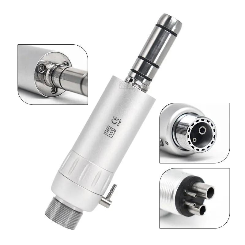 Dental Low Speed Handpiece Air Motor For 2/4 Hole Rotation Speed 20,000rpm Gear Ratio 1:1 Direct Drive Dentist Tools