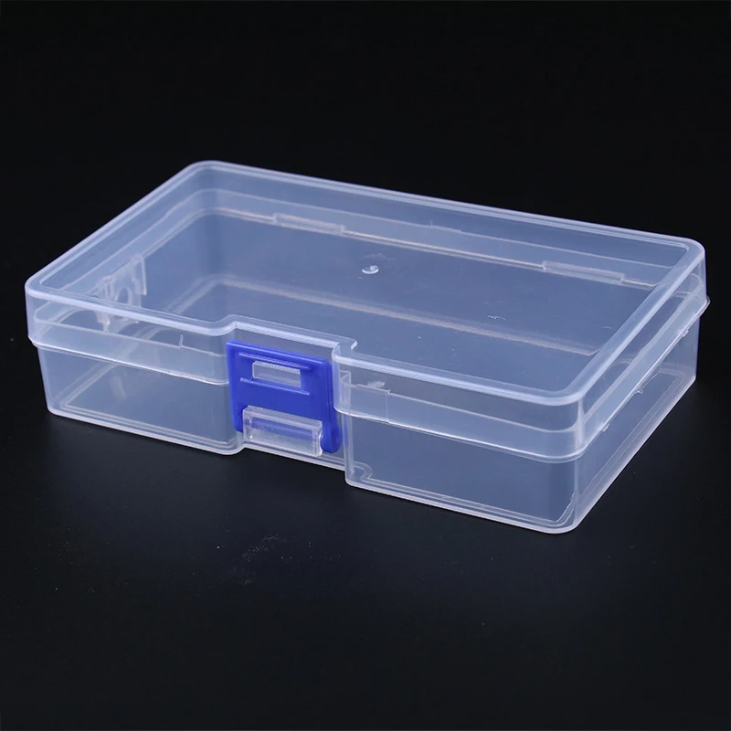 

Dustproof Durable Clear Jewelry Storage Case Container Mini Plastic Box Rectangular Box Translucent Box Packing Box Storage Box