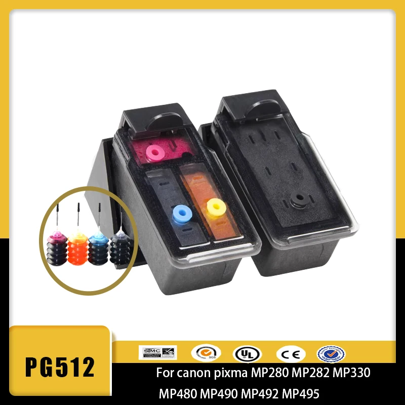 

PG512 CL513 Refillable Ink Cartridge pg512 Replacement for Canon PIXMA mp230 mp250 MP240 MP270 MP480 MP499 IP2700 MX320 MX420