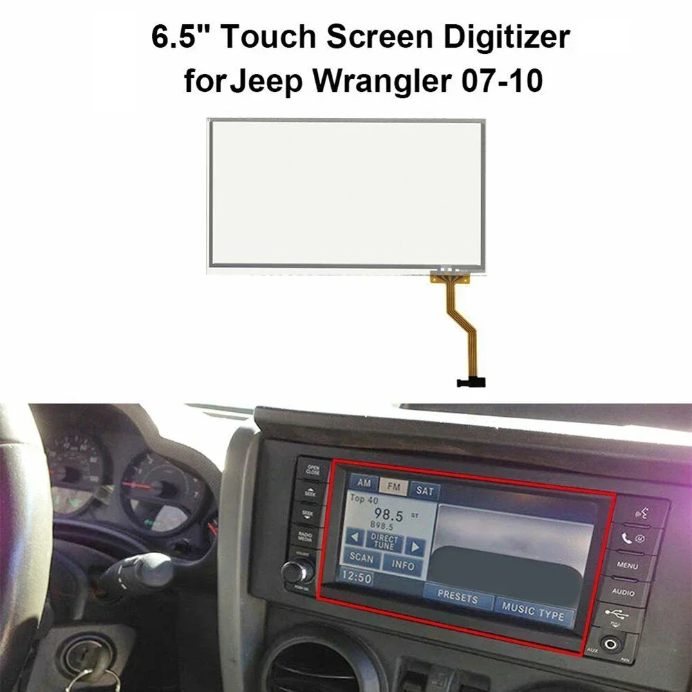 

Car Touch Screen Glass Digitizer For MYGIG Uconnect 6.5" REN RER RHR 07-10 Radio For Chrysler For Dodge For Jeep Car Accessorie