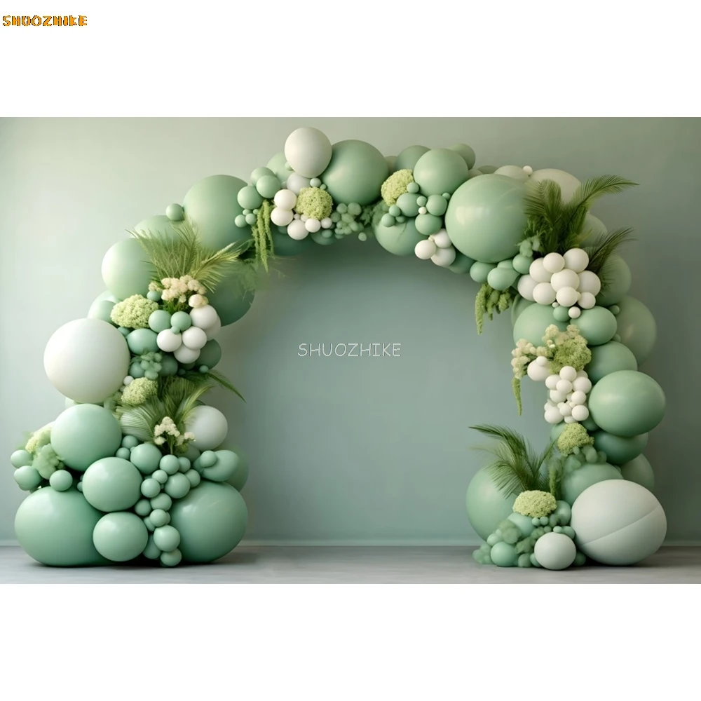 Newborn Baby Shower Backdrop for Girl Boy Kids Birthday Party Cake Smash Balloon Photography Background Decor Photo Studio Props