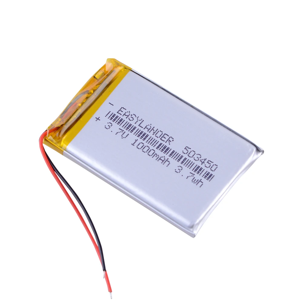 1000mAh 3.7V 503450 batteria ricaricabile ai polimeri di litio agli ioni di litio per smartphone DVD mp3 mp4 lampada a Led 053450 523450 batterie