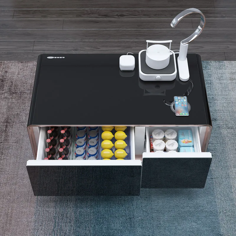 Modern Design refrigerator cooling Electric square smart Coffee Table