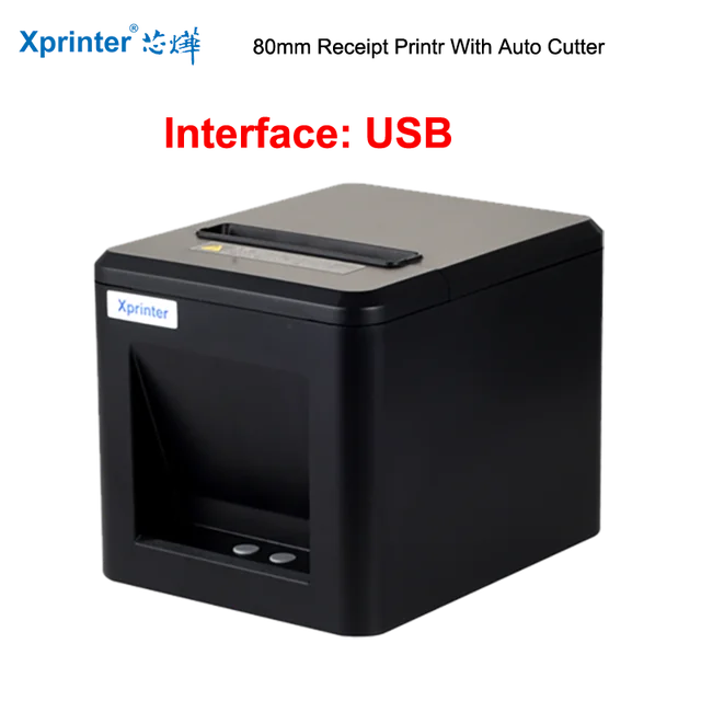 Bon Printer 80Mm Hand Printer T80q Usb/Usb + Lan Poort Printer Met Auto Cutter Pos Printer Keuken Printer