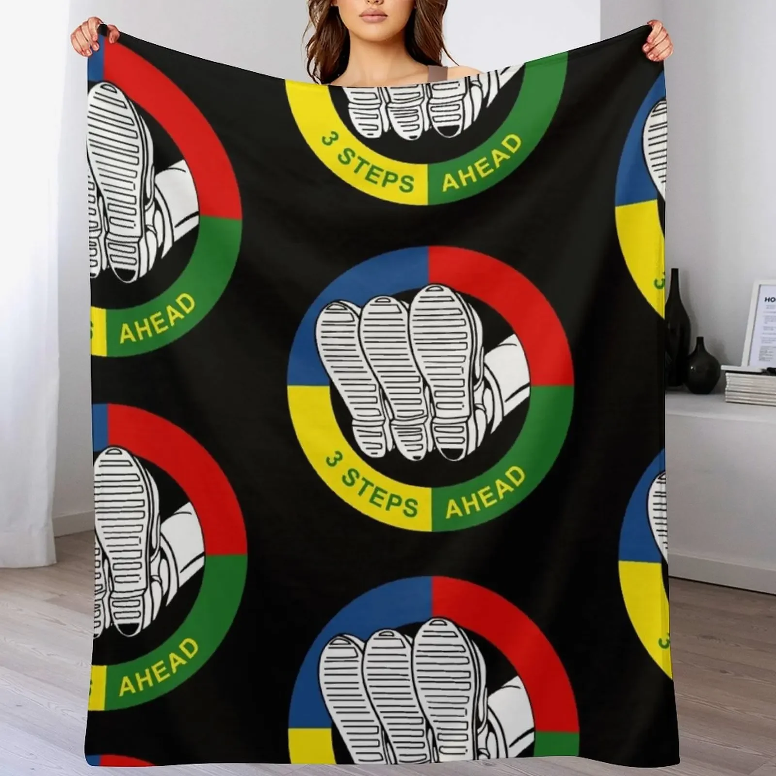 

3 steps ahead Throw Blanket Polar Moving christmas decoration Bed linens Blankets