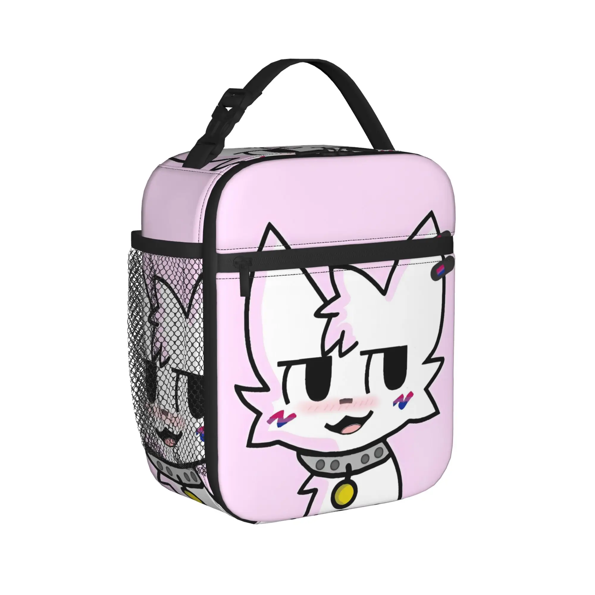Boykisser Insulated Lunch Bags Cooler Bag Reusable,Meal Container Cat Large Tote Lunch Box Men Women Office  Outdoor