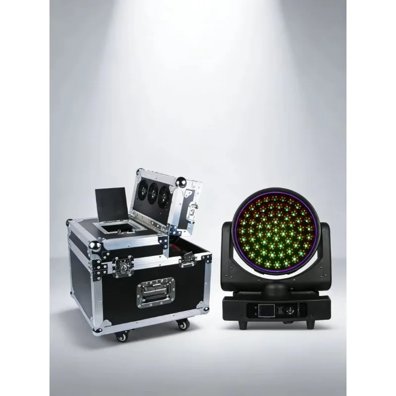 

STSLITE 600W Haze Machine with Flight Case & 61x25W RGBW Ring LED & Outer Ring LED for Theater,Stage, Events, Weddings