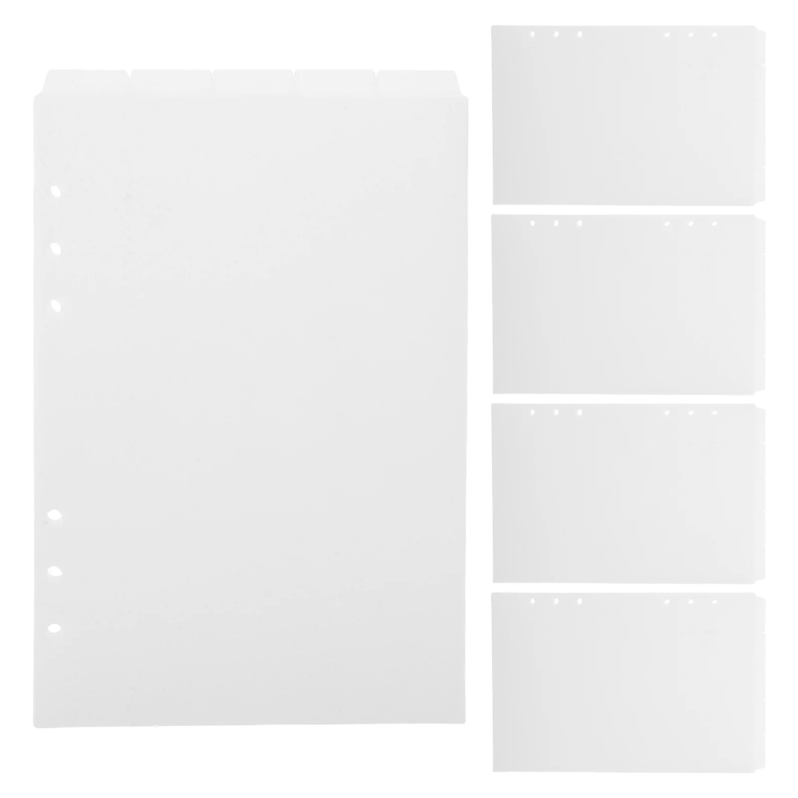 

25 шт. разделителей для папок А5 с 6 отверстиями, пластиковые индексные разделители, съемные вкладки для заметок, файлов, учебы, работы, офиса