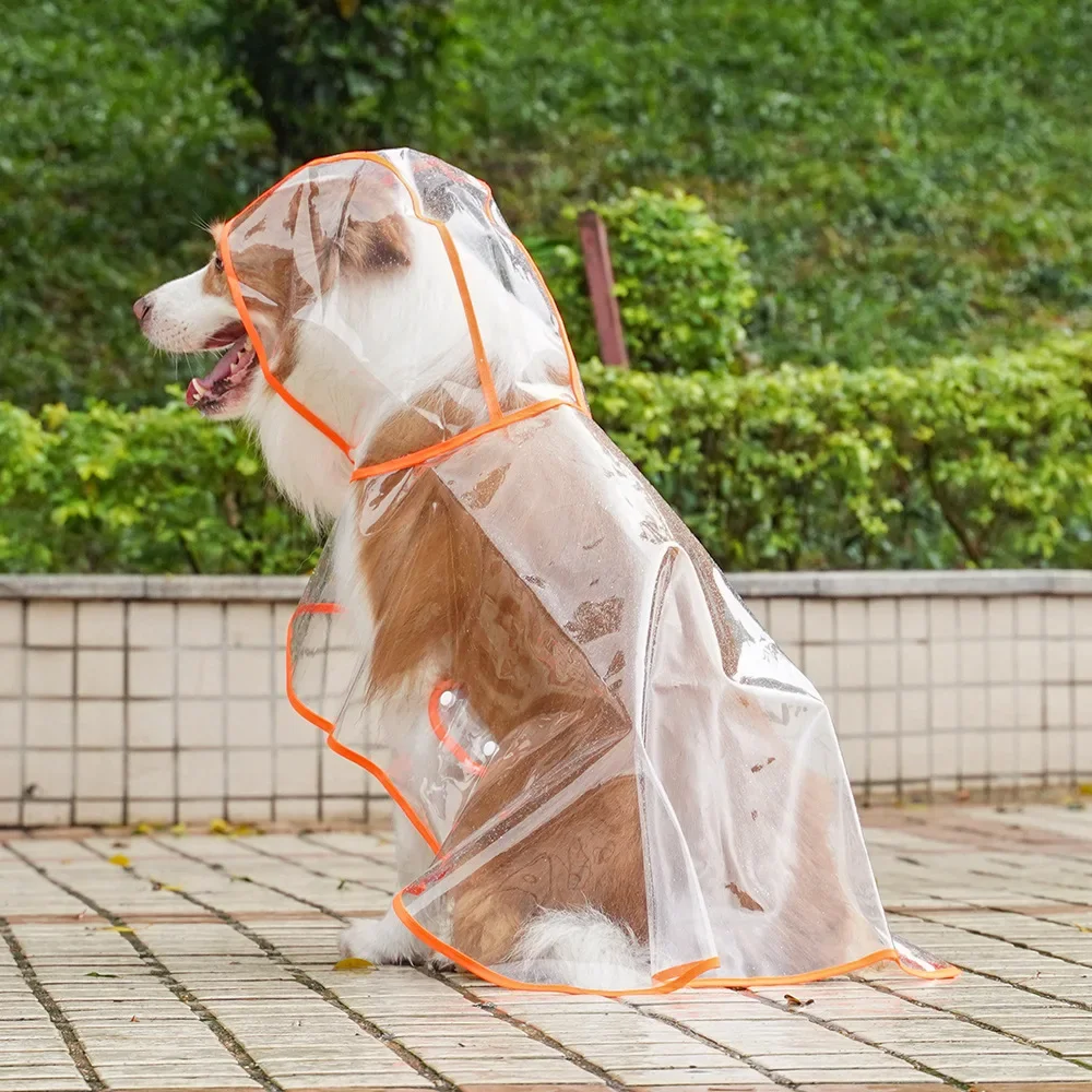 Waterproof Hooded Rain Jacket For Small Medium Dogs, Pet Clothes, Clear Plastic Dog Rain Poncho China Manufacturer