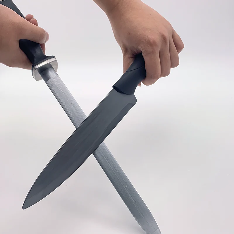 Sharpening rod butcher professional sharpening stick home kitchen sharpener fine-grained sharpening stone retaining stick musat