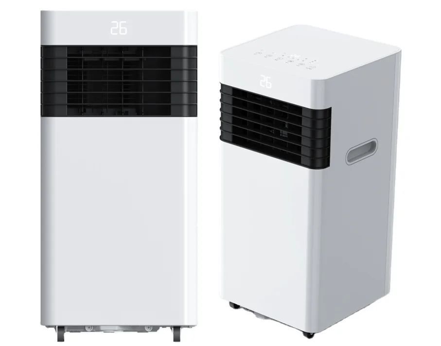 Aire acondicionado portátil Unidad de CA móvil de 7000 BTU con 2 velocidades de ventilador Modo deshumidificador Wifi Ac para el hogar