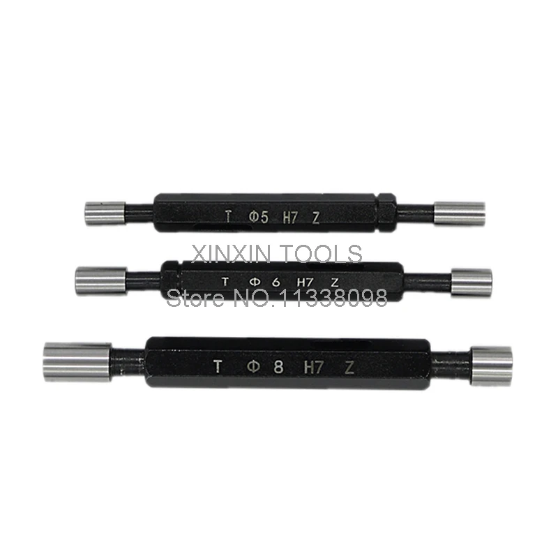 Calibre lustroso da tomada da elevada precisão ir/nenhum calibre métrico do gage do ir h7 precisão calibre liso interno fino, ferramenta de teste da diferença do passo 1 pces