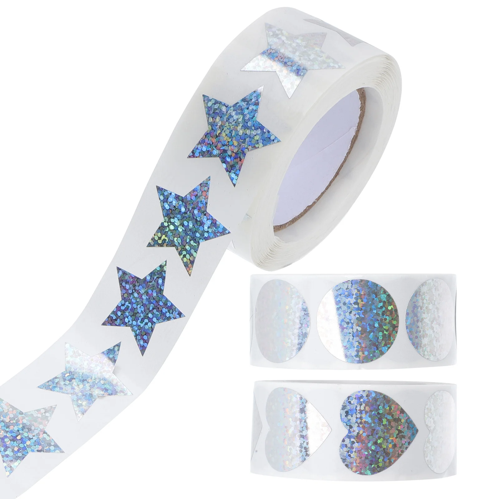 3 rotoli di adesivi a forma di cuore Adesivi sigillanti autoadesivi per confezioni regalo, confezioni, decorazioni per album fai da te