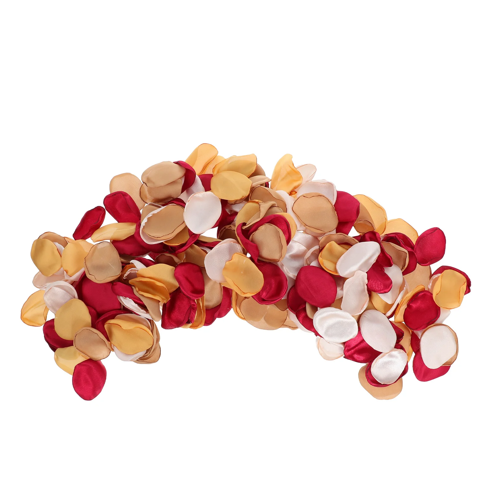 

300Pcs Burnt Orange Silk Rose Petals Artificial Wedding Aisle Scatter Flower Girl Basket Table Centerpieces Decorations